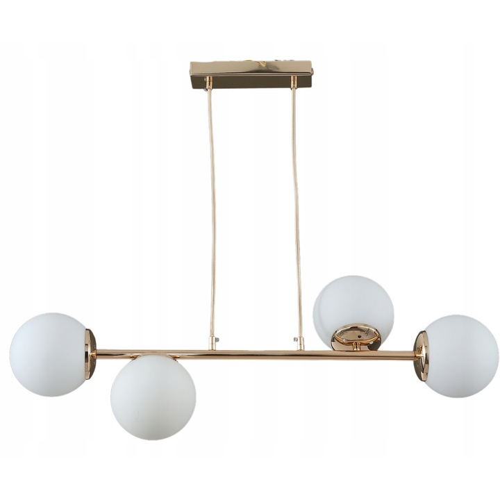 Полилей DeLux, модерен дизайн, 14 см, златен, 75x150 см