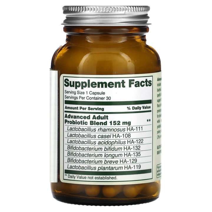 Supliment, Flora, Probiotic pentru adulti, 34 de miliarde de celule, 30 de capsule