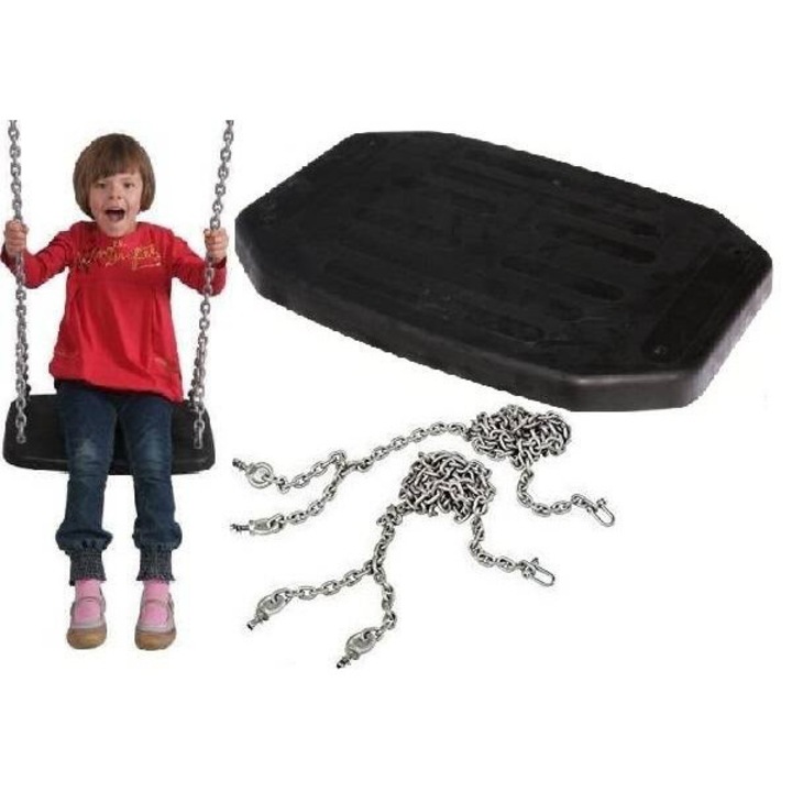 Leagan XXL cu insertie metalica pe lant GIGI TOYS (otel inoxidabil de 5 mm)