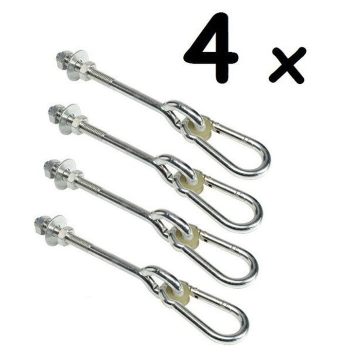Set 4 bucati suspensii tip A, JUST FUN, otel zincat, max. 200kg, montaj usor, 160mm