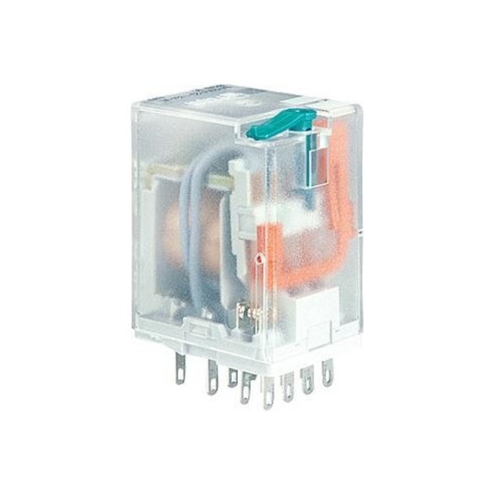 Ipari relé Relpol R4N-2014-23-1024-WTL 24VDC 6A 27,5x21,2x35,6mm