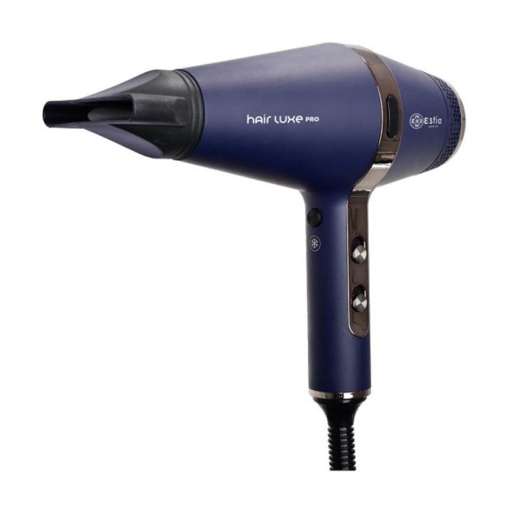 Uscator de par Estia Home Art Hair Luxe Pro 2200W, motor AC, culoare neagra