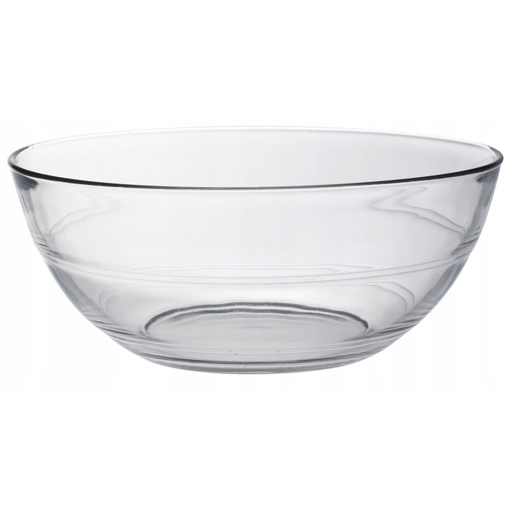 Стъклена купа за салата Lys, 2,4 L, прозрачна, 23x9,4 см, комплект