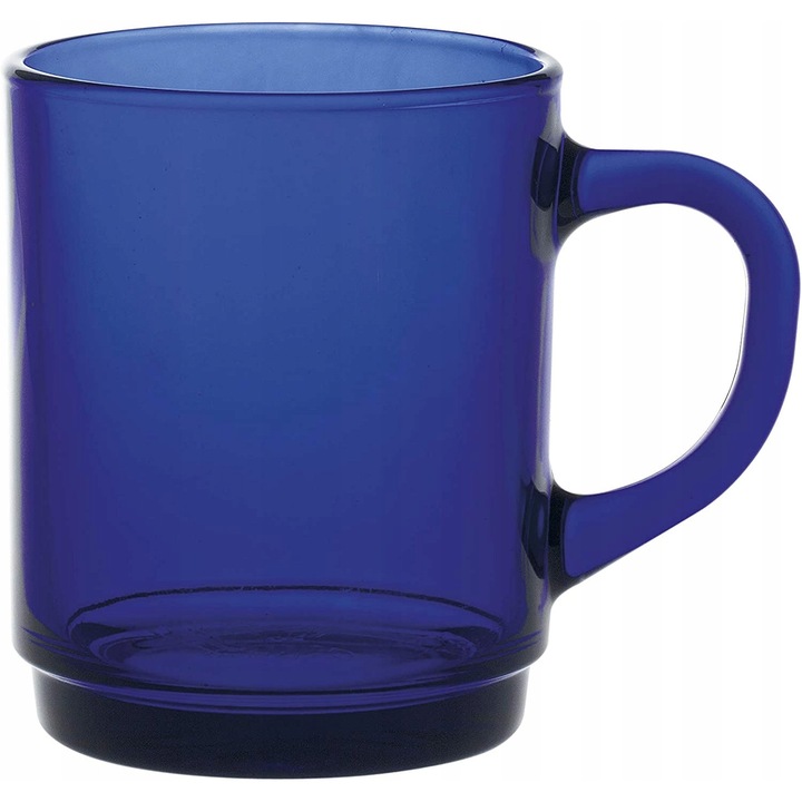 6 darabos Versailles bögrekészlet, 260 ml, Duralex, ellenálló üveg, kék árnyalatok