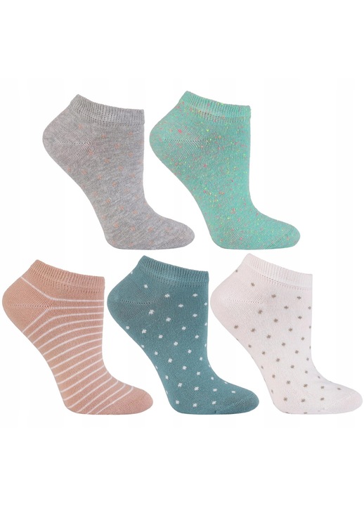 Комплект чорапи Moraj, 5 многоцветни, памук, Многоцветен, 35-38