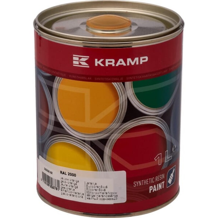 Vopsea pentru masini KRAMP, RAL 2000, portocalie deschis, 1L, rezistenta la temperaturi de pana la 130°C