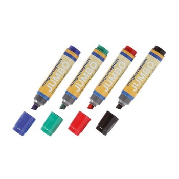 Marker whiteboard Magnetoplan Jumbo, set 4 culori asortate Marker whiteboard Magnetoplan Jumbo, set 4 culori asortate
