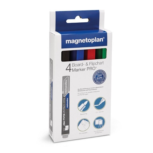 Marker whiteboard MGN - set 4 culori asortate