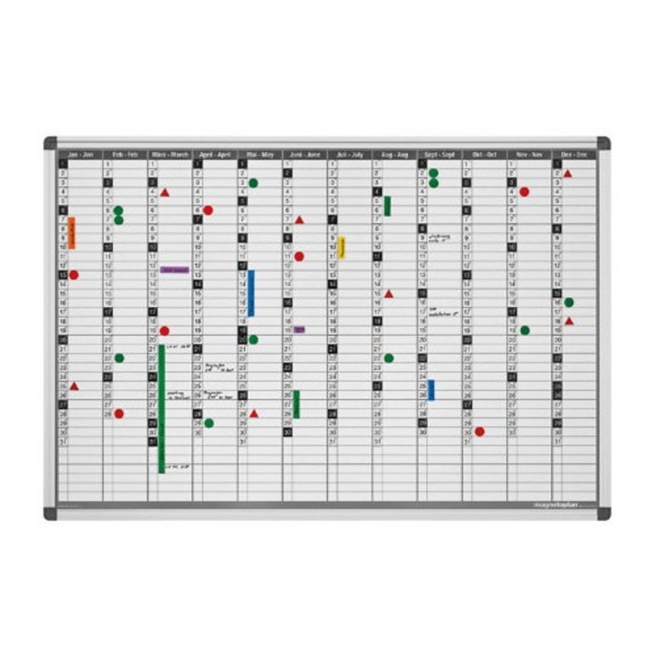 Planner Magnetoplan anual Continous, 1200 x 900 mm