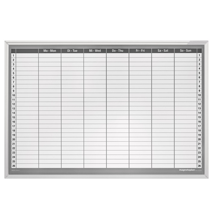 Planner MAGNETOPLAN saptamanal CC 920 x 625 mm