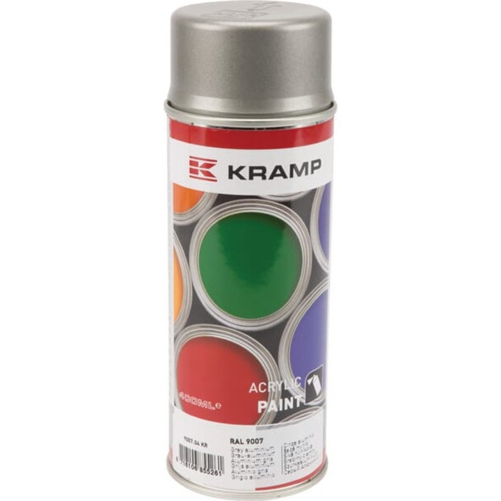 KRAMP autófesték, RAL 9007, 400 ml, spray, szürke