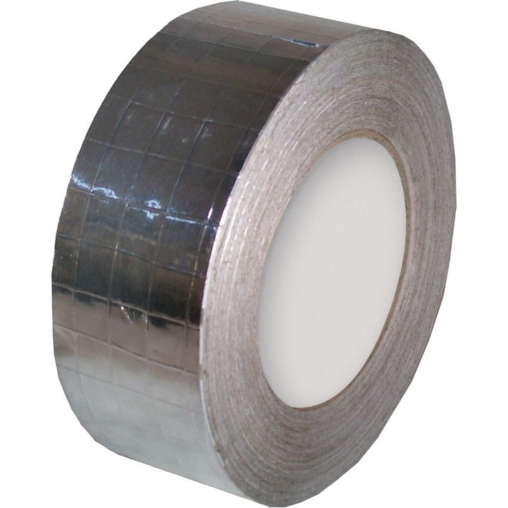 Banda adeziva Onnline 96/45m, aluminiu, 0,083mm