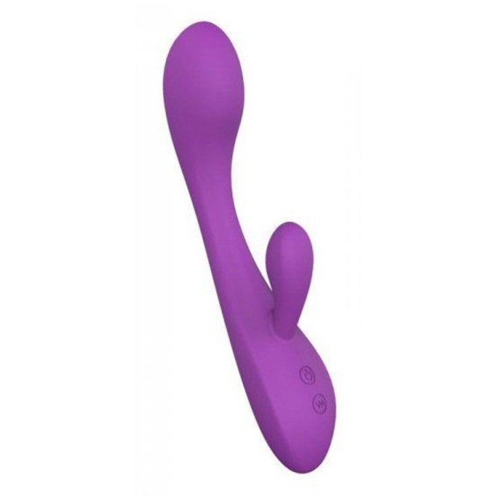 ELYS Convex Rabbit vibrátor, 9 sebességes, vízálló, lila