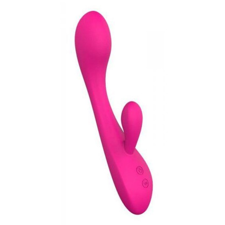 Elys Convex Rabbit vibrátor, 9 sebességes, rózsaszín, vízálló