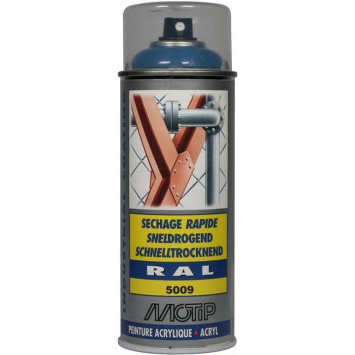 MOTIP RAL 5009 autós spray festék, kék, 400 ml, magasfényű