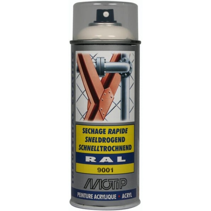 MOTIP akril spray autófesték RAL 9001, fehér, 400 ml