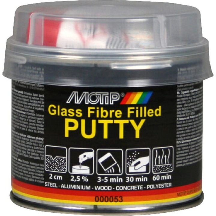 Chit de finisare cu fibra de sticla Motip, 250g