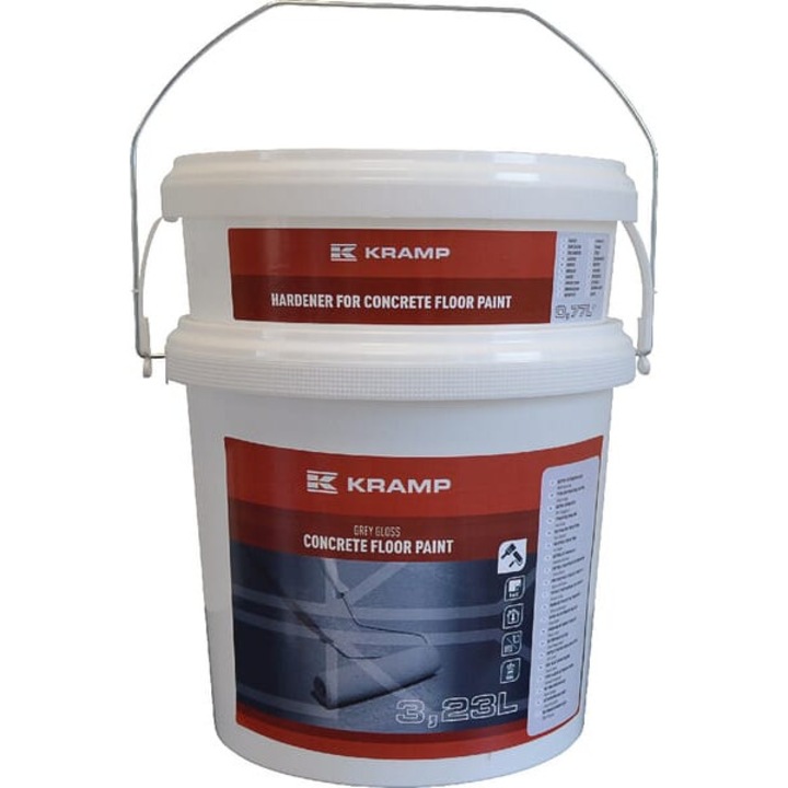 Vopsea bicomponenta Kramp pentru suprafete de beton, gri 4 l 069920121408KR