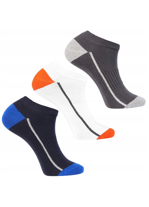 Sosete barbati, set 3 perechi, Moraj, bumbac, multicolor, 39-42