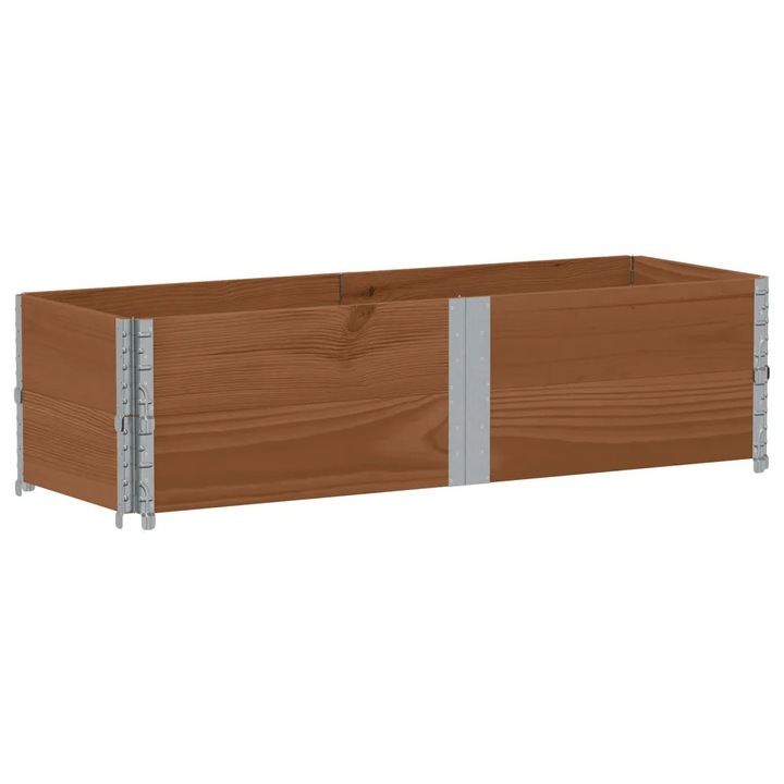 Extensii pentru paleti, 2 buc., maro, 150x50 cm, lemn de pin vidaXL