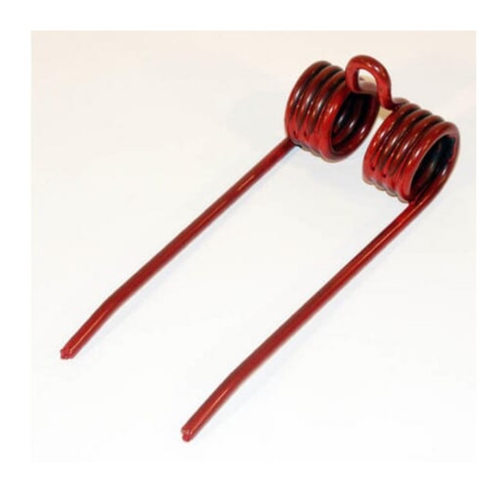 Пружинен зъб за трактор с ротационна гребло, KRAMP, 163x65 мм, червен