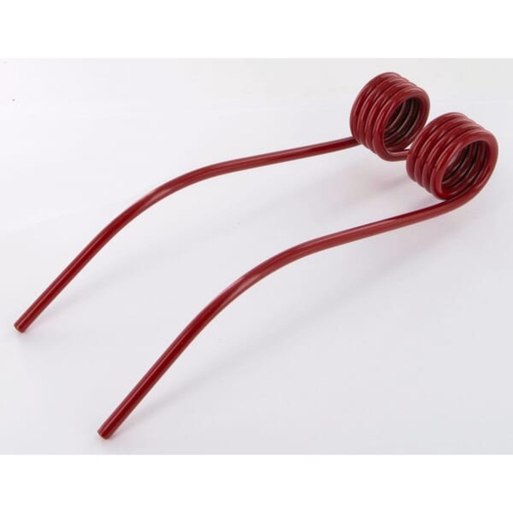 Пружинен зъбец за трактор с ротационна гребло, KRAMP, 245x72 мм, червен