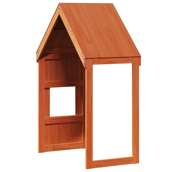 Baldachin pentru pat de copii, maro cerat, 55x99x139.5cm, pin vidaXL