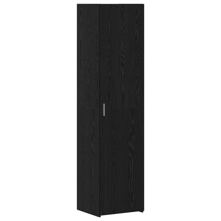 Sifonier vidaXL, negru, 45x42.5x185 cm, cu 2 polite reglabile, usi cu balamale