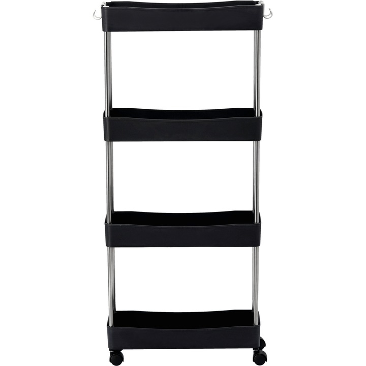 Masa pentru carucior Calissimo, 4 polite, 4 roti, 89x40x13cm