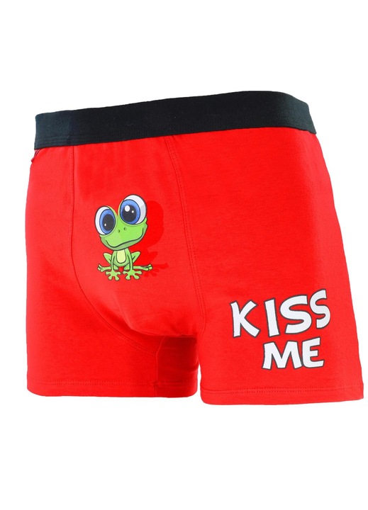 Boxeri barbati de Valentine's Day, Moraj, rosu, XL INTL