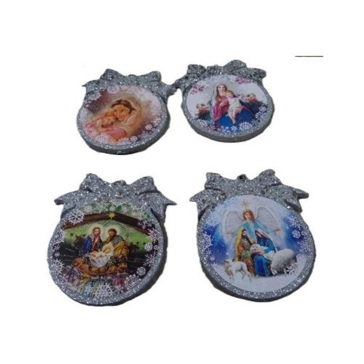 Set figurine decoratiuni Craciun, OLDEX, 4 bucati