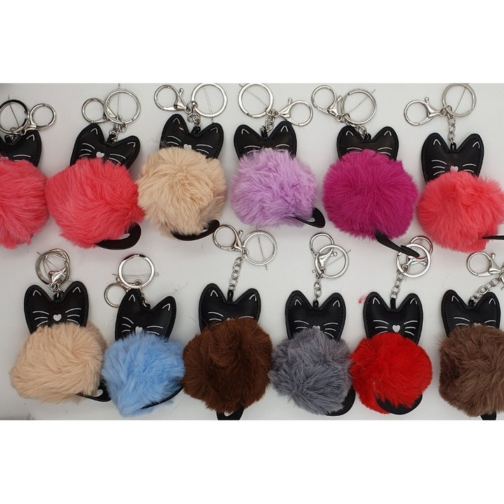 Breloc Kotek Mix Color, TopGift