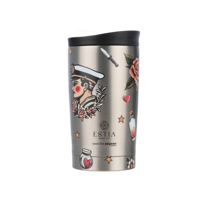 Cana termos, Estia Home Art, 350ml, model old school