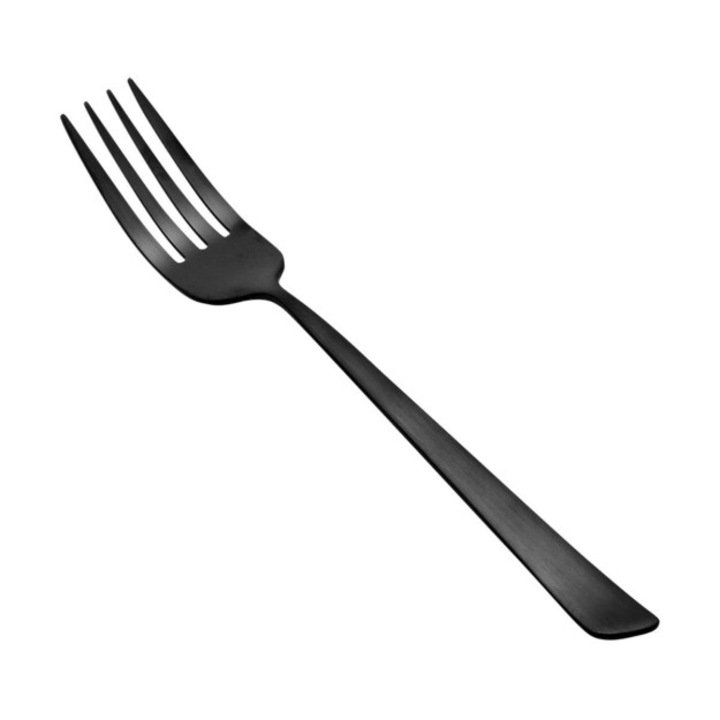 Furculita de cina Estia Home Art, otel inoxidabil 18/0, negru mat