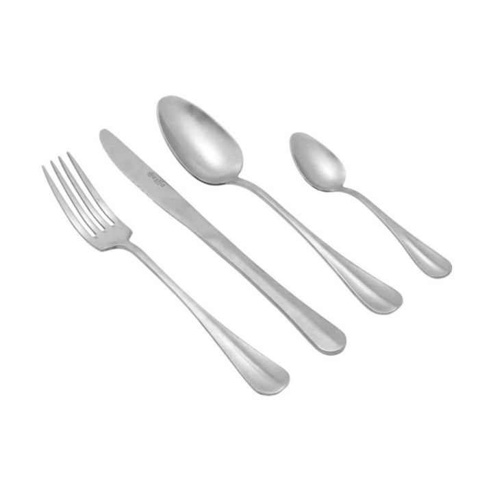 Set tacamuri Estia Home Art Grace Classic inox 18/0, 24 piese, design elegant, pentru uz zilnic.