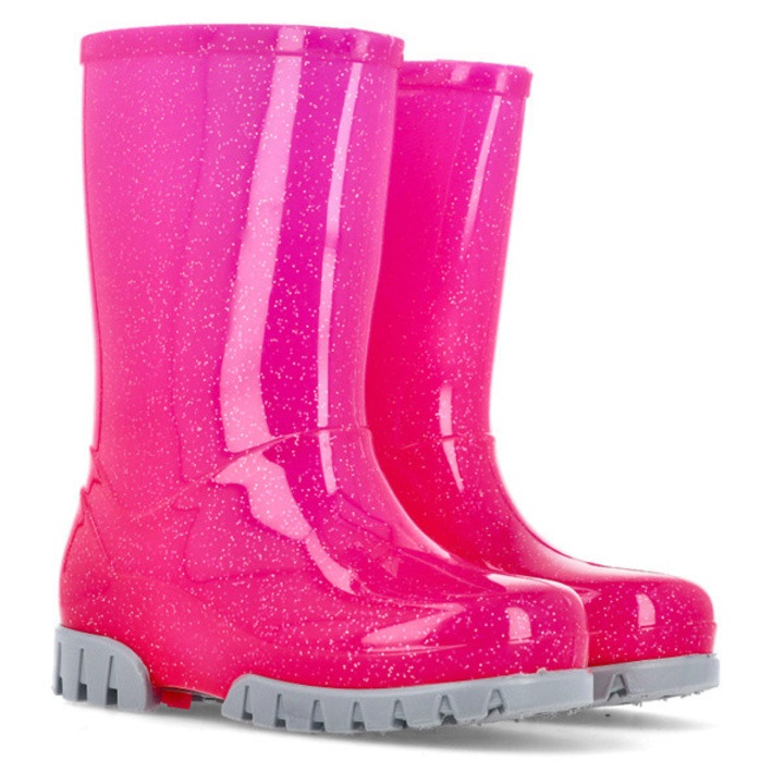 Demar gyermek gumicsizma, rózsaszín ftalátmentes PVC anyagból, fényvisszaverő elem, Rózsaszín