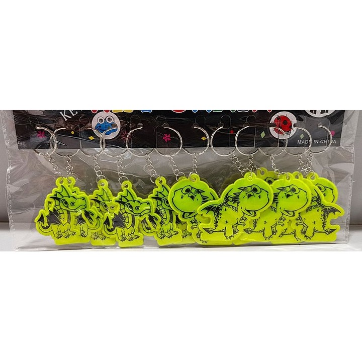 Brelocuri Adar set 12 bucati dinozaur reflectorizant
