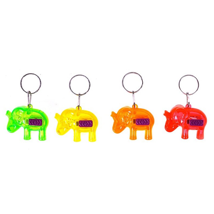 Brelocuri Adar set 12 bucati elefant cu lumina