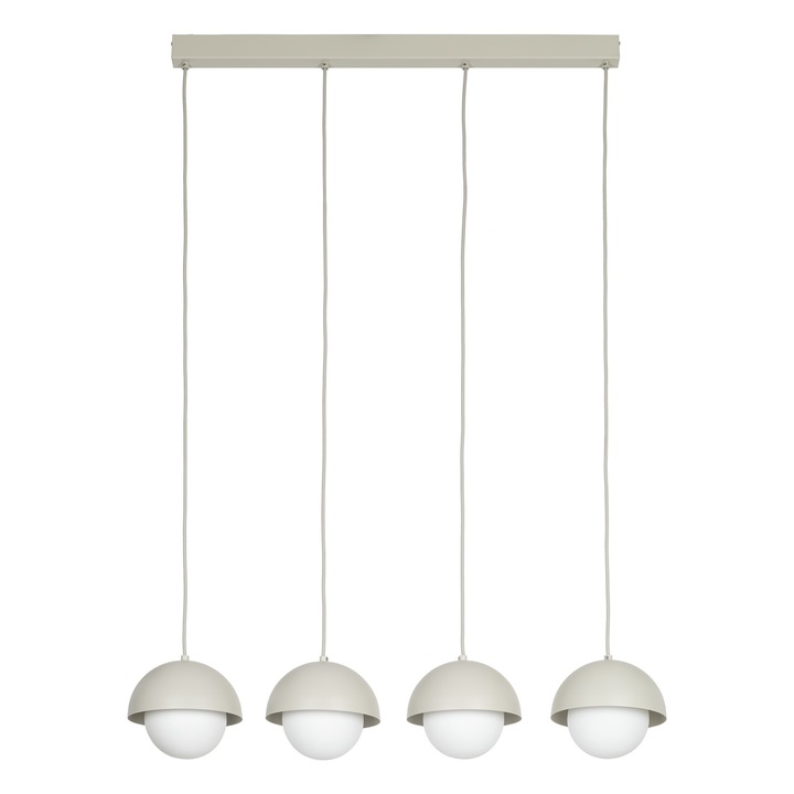 Lampa suspendata Bono bej cu 4 bare