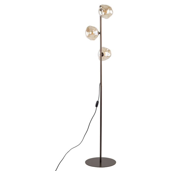 Lampa de podea TK-Lighting Lava maro 3xG9