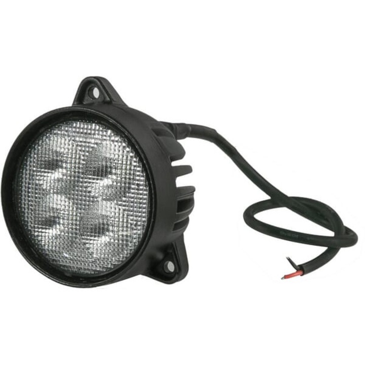 Lampa de lucru LED pentru Case IH, John Deere, Massey Ferguson, New Holland, Steyr, rotunda 40W 4800lm 10/30V cu priza Deutsch, lumina difuza 4 LED-uri Kramp LA10429
