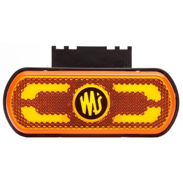 LED-es jelzőlámpa, narancssárga, téglalap alakú, 12-24V "SAFETY LINE" Kramp LA30082