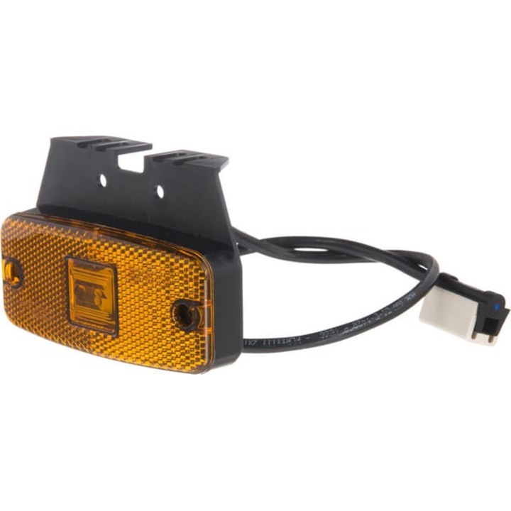 LED-es helyzetjelző lámpa, téglalap alakú, 12/24V, tartóval és csatlakozódugóval, Jaeger Kramp LA30129