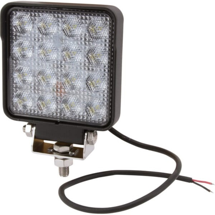 Lampa de lucru LED, patrata, 25W 3040 lm 10/30V lumina difuza 16 LED Kramp LA10023