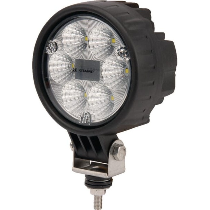 Lampa de lucru LED, rotunda, 29W 2500 lm 10/30V lumina difuza cu priza Deutsch, 6 LED-uri Kramp LA10003