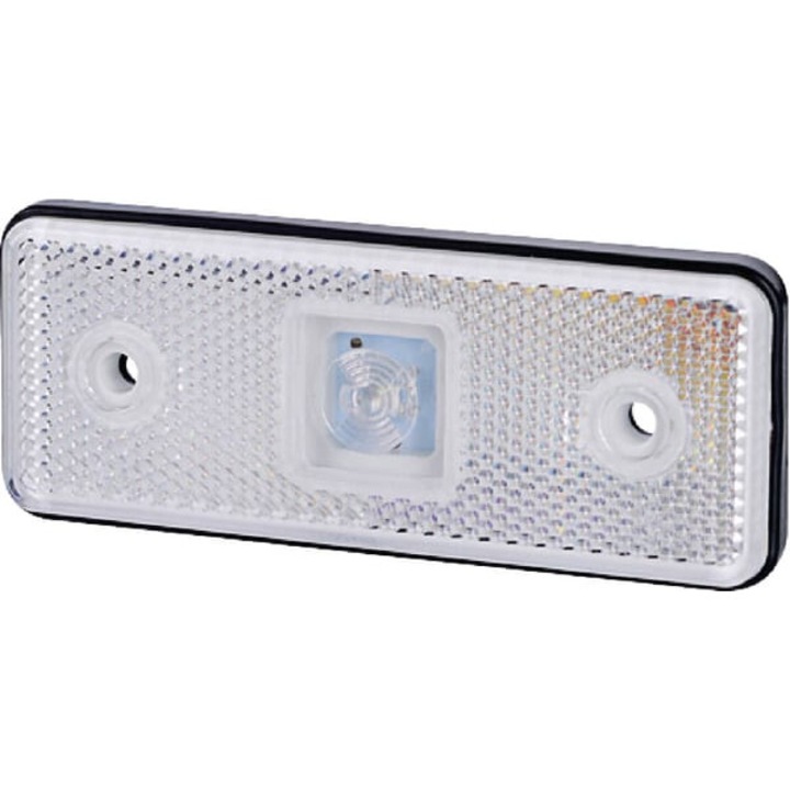 LED габаритна лампа, правоъгълна 0.4/0.7W, 12/24V бяла, 1 LED gopart LA35051