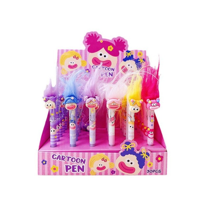 Pixuri 7&7, 14.5cm, cerneala neagra, set 12 bucati, modele mixte