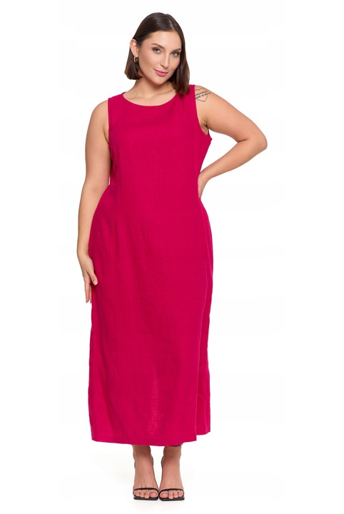 Rochie maxi, Moraj, In/Viscoza, Rosu, L INTL
