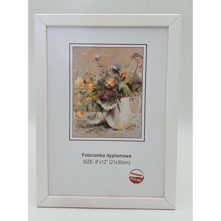 Rama foto clasica Goya, diploma, alb, 21x30cm