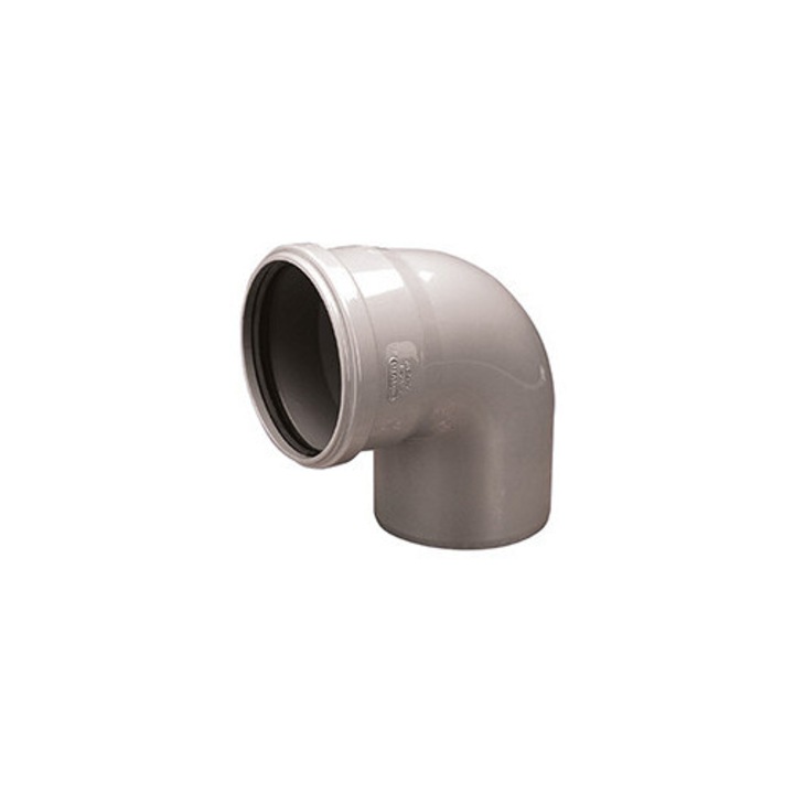 Cot pentru canalizare interioara, Wavin, 110/88, PVC-HT, gri